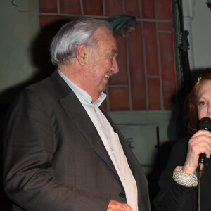 Exclusif - Marcel Campion et Régine - Régine fête ses 90 ans à La Chope des Puces à Saint-Ouen. Le 10 Janvier 2020 © Guirec Coadic / Bestimage