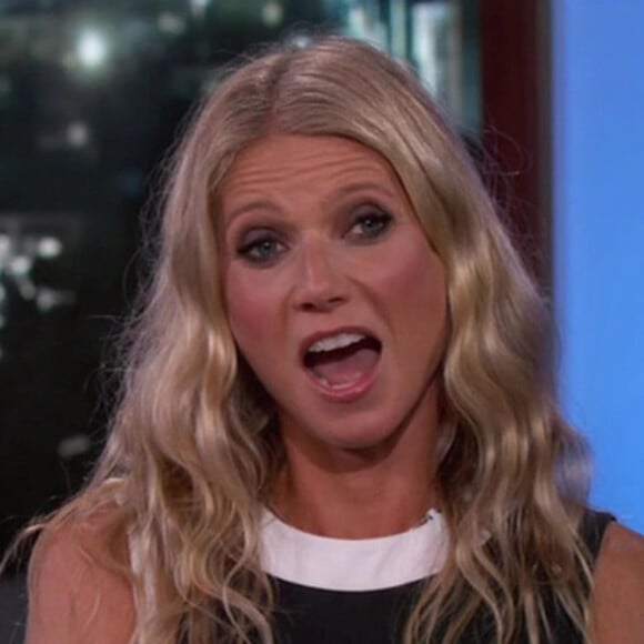 Gwyneth Paltrow sur le plateau de l'émission "Jimmy Kimmel Live!" à Los Angeles, le 2 octobre 2019.