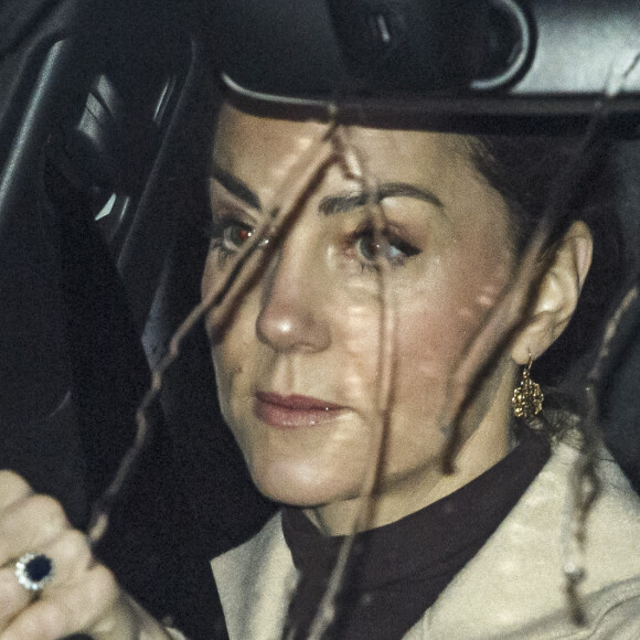 Kate Middleton quittant Kensington Palace, à Londres, le 13 janvier 2020.