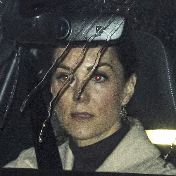 Kate Middleton quittant Kensington Palace, à Londres, le 13 janvier 2020.