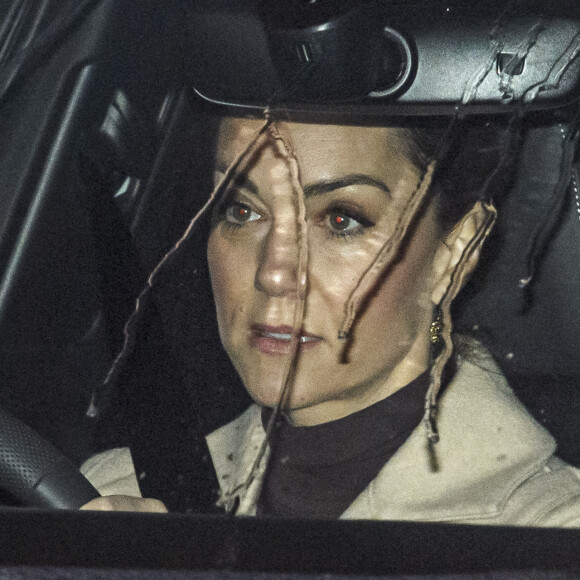 Kate Middleton quittant Kensington Palace, à Londres, le 13 janvier 2020.