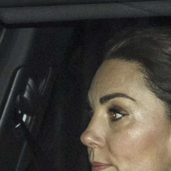 Kate Middleton quittant Kensington Palace, à Londres, le 13 janvier 2020.