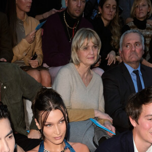 Kris Wu, Bella Hadid, Alexandre Arnault, Frederic Arnault - Front row du défilé Louis Vuitton Homme automne-hiver 2020/2021 au Jardin des Tuileries à Paris, le 16 janvier 2020. © Olivier Borde / Bestimage