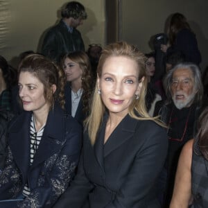 Adèle Exarchopoulos, Chiara Mastroianni, Uma Thurman, Elisabetta Beccari - Frontrow du défilé de mode Haute-Couture printemps-été 2020 "Dior" à Paris. Le 20 janvier 2020 © Olivier Borde / Bestimage