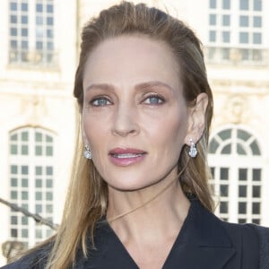 Uma Thurman - People au défilé de mode Haute-Couture printemps-été 2020 "Dior" à Paris. Le 20 janvier 2020 © Olivier Borde / Bestimage