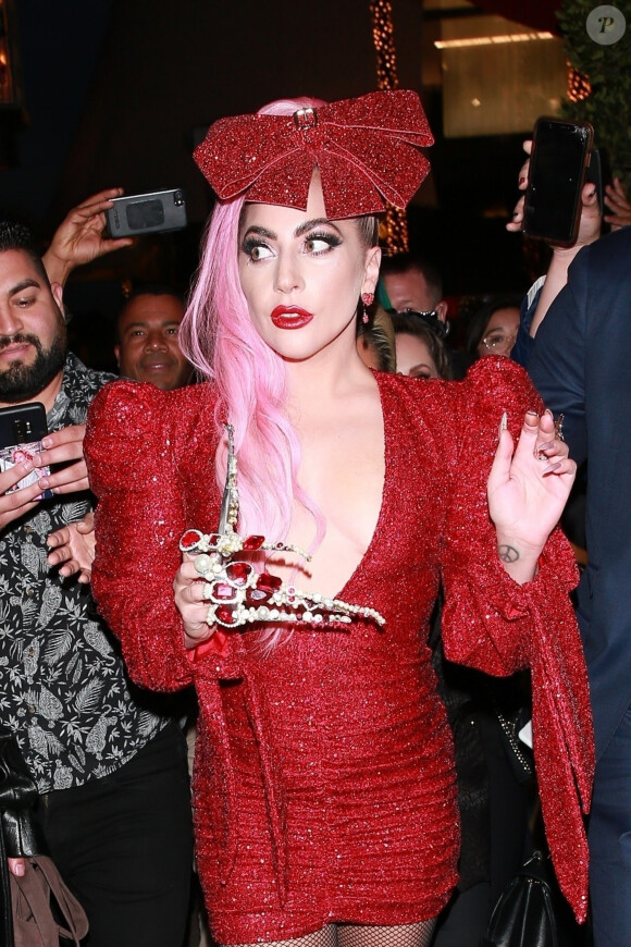 Lady Gaga arrive à l'évènement éphémère Haus Labs Makeup à The Grove, Los Angeles, le 5 décembre 2019