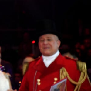 La princesse Stéphanie de Monaco remet un Clown d'Argent au dompteur de tigres blancs Sergey Nesterov durant la soirée de Gala du 44eme Festival International du Cirque de Monte-Carlo à Monaco le 21 janvier 2020. Le Festival se déroule sous le chapiteau de Fontvieille du 16 au 26 janvier 2020. © Bruno Bebert/Bestimage