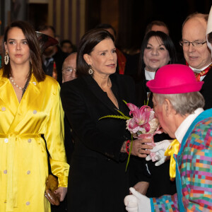 Pauline Ducruet, la princesse Stéphanie de Monaco, le prince Albert II de Monaco - Soirée de Gala du 44ème Festival International du Cirque de Monte-Carlo à Monaco le 21 janvier 2020. Le Festival se déroule sous le chapiteau de Fontvieille du 16 au 26 janvier 2020. © Olivier Huitel / Pool Monaco / Bestimage