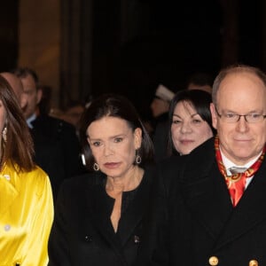 Louis Ducruet, Pauline Ducruet, la princesse Stéphanie de Monaco, le prince Albert II de Monaco et Camille Gottlieb - Soirée de Gala du 44ème Festival International du Cirque de Monte-Carlo à Monaco le 21 janvier 2020. Le Festival se déroule sous le chapiteau de Fontvieille du 16 au 26 janvier 2020. © Olivier Huitel / Pool Monaco / Bestimage