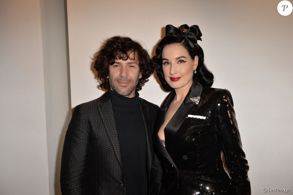 Alexis Mabille et Dita von Teese au défilé de mode Haute-Couture