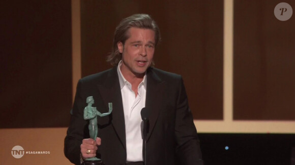 Brad Pitt aux SAG Awards, le 19 janvier 2020.