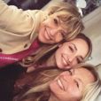 Estelle Lefébure rend visite à sa fille Emma Smet sur le tournage de "Demain nous appartient" - 19 décembre 2019, Instagram.
