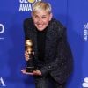 Ellen DeGeneres lors de la Press Room (Pressroom) de la 77ème cérémonie annuelle des Golden Globe Awards au Beverly Hilton Hotel à Los Angeles le 5 janvier 2020.