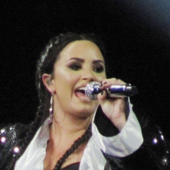 Demi Lovato en concert à l'O2 Arena à Londres. Le 25 juin 2018.