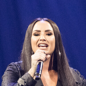 Demi Lovato en concert à la Lanxess Arena à Cologne, le 6 juin 2018.