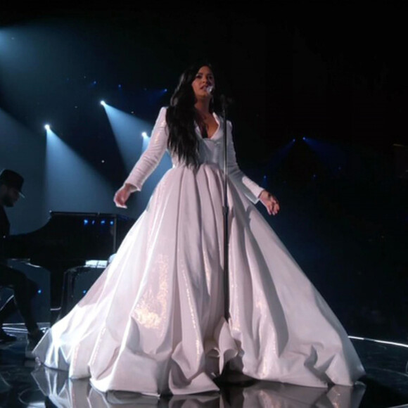 Demi Lovato lors de la 62e édition de la soirée des Grammy Awards à Los Angeles. Le 26 janvier 2020.