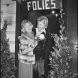  Archives- Line Renaud et Michou lors d'une soirée au "Michou's Folies", le 4 décembre 1975. 