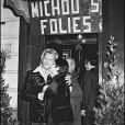  Archives- Michou et Zizi Jenmaire lors d'une soirée au "Michou's Folies", le 4 décembre 1975.  