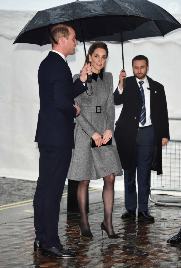 Le prince William et Catherine Kate Middleton, duc et duchesse de Cambridge, assistent à la cérémonie de mémoire du 75ème anniversaire de la libération du camp Auschwitz à Londres le 27 janvier 2020.