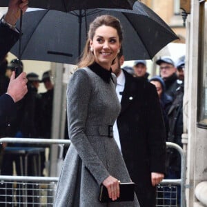 Le prince William et Catherine Kate Middleton, duc et duchesse de Cambridge assistent à la cérémonie de mémoire du 75ème anniversaire de la libération du camp Auschwitz à Londres le 27 janvier 2020.