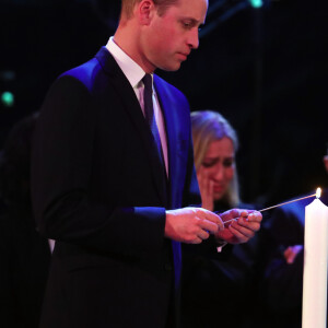 Le prince William, duc de Cambridge - Cérémonie de commémorations pour le 75ème anniversaire de la libération du camp de Auschwitz au Central Hall Westminster à Londres. Le 27 janvier 2020