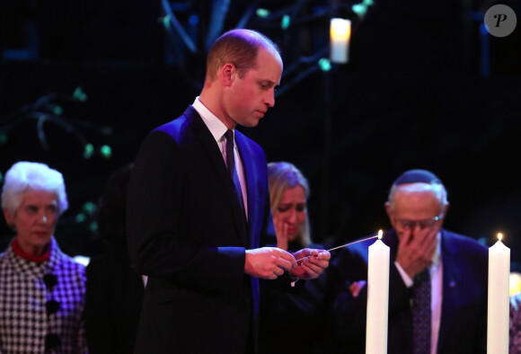 Le prince William, duc de Cambridge - Cérémonie de commémorations pour le 75ème anniversaire de la libération du camp de Auschwitz au Central Hall Westminster à Londres. Le 27 janvier 2020