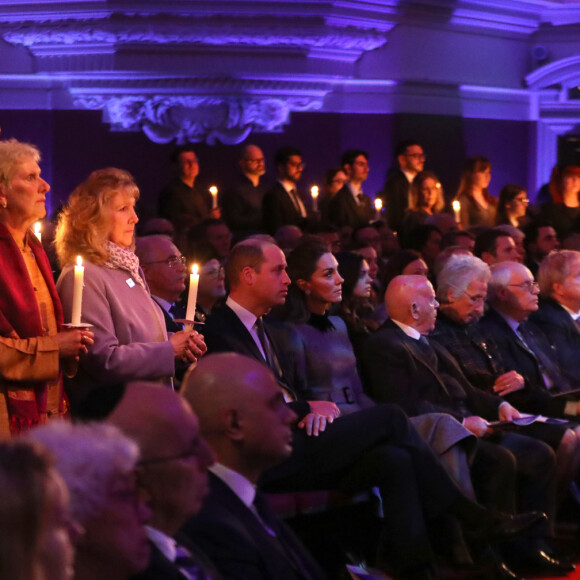 Le prince William, duc de Cambridge et Kate Catherine Middleton, duchesse de Cambridge - Cérémonie de commémorations pour le 75ème anniversaire de la libération du camp de Auschwitz au Central Hall Westminster à Londres. Le 27 janvier 2020