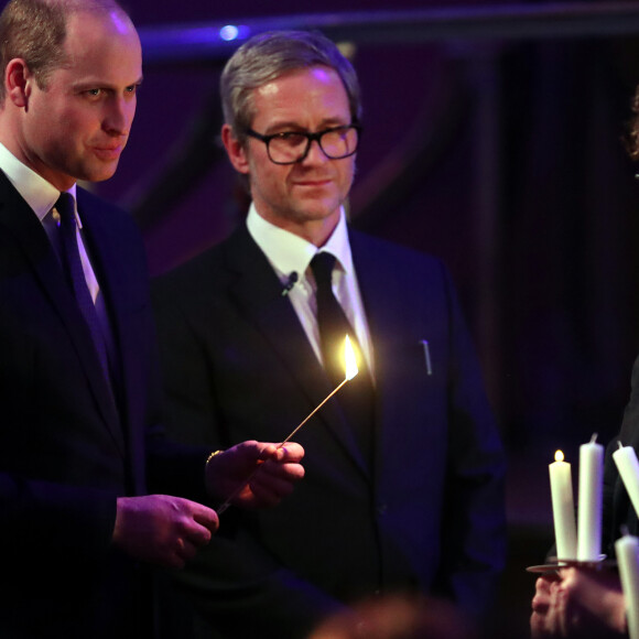 Le prince William, duc de Cambridge - Cérémonie de commémorations pour le 75ème anniversaire de la libération du camp de Auschwitz au Central Hall Westminster à Londres. Le 27 janvier 2020
