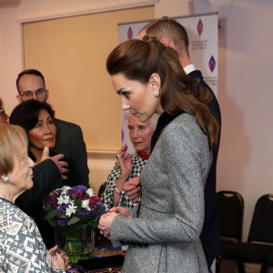Kate Catherine Middleton, duchesse de Cambridge - Cérémonie de commémorations pour le 75ème anniversaire de la libération du camp de Auschwitz au Central Hall Westminster à Londres. Le 27 janvier 2020