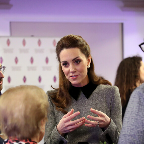 Kate Catherine Middleton, duchesse de Cambridge - Cérémonie de commémorations pour le 75ème anniversaire de la libération du camp de Auschwitz au Central Hall Westminster à Londres. Le 27 janvier 2020