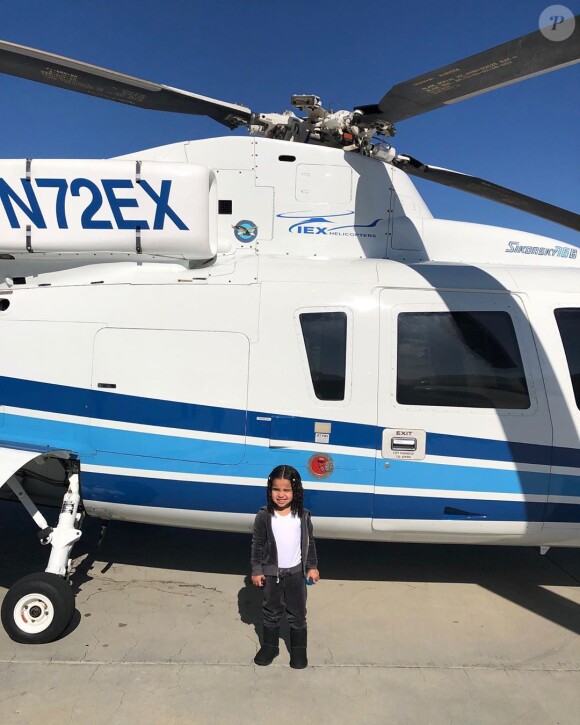Dream en virée d'hélicoptère, le 10 novembre 2019. Il s'agit du même appareil qui a conduit au décès de Kobe Bryant, le 26 janvier dernier.