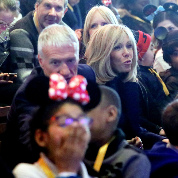 Didier Deschamps, parrain de l'Opération Pièces Jaunes 2020 et la Première Dame Brigitte Macron, présidente de la Fondation Hôpitaux de Paris – Hôpitaux de France - Disneyland Paris a accueilli 300 enfants hospitalisés avec la Fondation Hôpitaux de Paris – Hôpitaux de France à Marne-la-Vallée, France, le 29 janvier 2020. © Dominique Jacovides/Bestimage