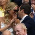 Jude Law et sa femme Phillipa Coan - Le tournois de Wimbledon 2019, Londres les 12, 13 et 14 juillet 2019.