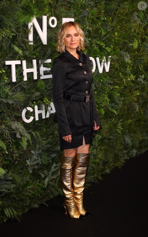 Diane Kruger à la soirée Chanel No 5 à l'hôtel Standard à New York, le 10 décembre 2019.