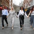 Nicole Scherzinger, Kimberly Wyatt, Ashley Roberts, Jessica Sutta et Carmit Bachar (The Pussycat Dolls) arrivent aux Global Radio studios de Londres. Le 31 janvier 2020. @Stephen Lock/i-Images/ABACAPRESS.COM