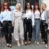 Nicole Scherzinger, Ashley Roberts, Jessica Sutta, Carmit Bachar - Les Pussycat Dolls arrivent au Global Radio Studios à Londres le 31 janvier 2020.