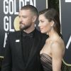 Justin Timberlake et Jessica Biel - 75e cérémonie des Golden Globe Awards à l'Hotel Beverly Hilton. Los Angeles. Le 7 janvier 2018. @Hubert Boesl/DPA/ABACAPRESS.COM