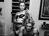 Miley Cyrus : Coiffeuse torride en lingerie pour son chéri Cody Simpson