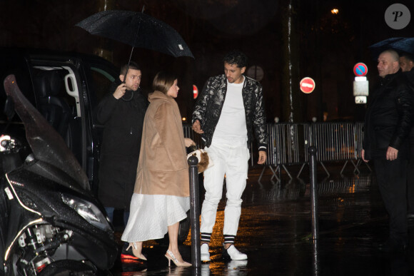 Marquinhos et sa femme Carol Cabrino - Soirée d'anniversaire de Neymar Jr. "Nuit Blanche" à la discothèque le Yoyo à Paris, France, le 2 février 2020.