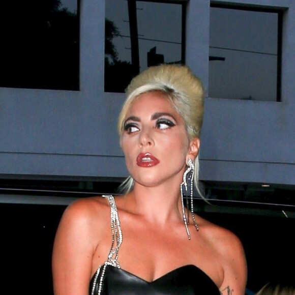 Lady Gaga arrive à la soirée Haus Laboratories dans le quartier de West Hollywood à Los Angeles, le 17 juillet 2019