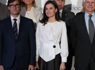 Letizia d'Espagne mobilisée en toute élégance pour la Journée contre le cancer