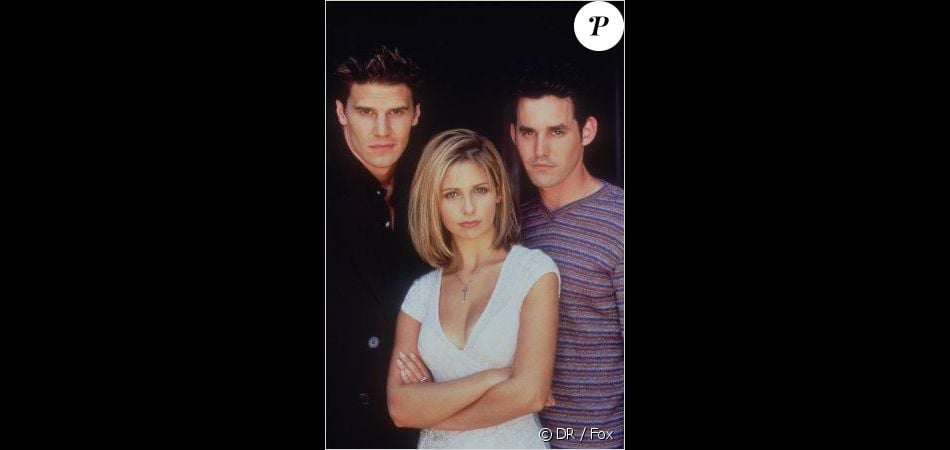  Sarah Michelle Gellar, David Boreanaz et Nicholas Brendon - Le casting de &quot;Buffy contre les vampires&quot; en 1998. 