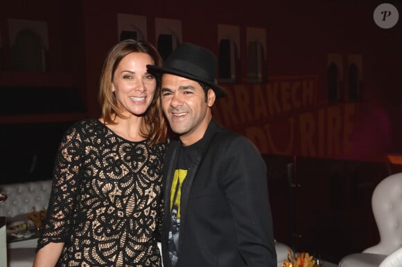 Jamel Debbouze et sa femme Melissa Theuriau au cocktail "Aftershow" dans le cadre du festival Marrakech du Rire 2016 à Marrakech, le 4 juin 2016.
