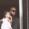 Kanye West, Chicago West - Exclusif - La famille Kardashian arrivent avec leurs enfants à un diner privé au restaurant Crustacean à Beverly Hills, Los Angeles, le 30 juin 2019