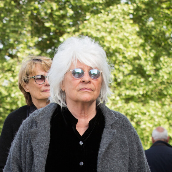 Catherine Lara - Obsèques de Maurane en l'église Notre-Dame des Grâces à Woluwe-Saint-Pierre en Belgique le 17 mai 2018.17/05/2018 - Woluwe-Saint-Pierre