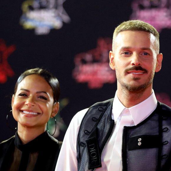 Naissance - Christina Milian et M.Pokora sont parents d'un petit garçon prénommé Isaiah - Christina Milian enceinte et son compagnon Matt Pokora (M. Pokora) - 21ème édition des NRJ Music Awards au Palais des festivals à Cannes le 9 novembre 2019. © Dominique Jacovides/Bestimage