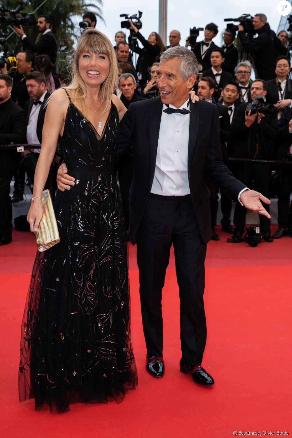 Nagui et sa femme Mélanie Page - Montée des marches du ...