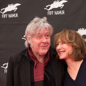 Arno et Nathalie Baye, partenaires dans le film Préjudice, lors de l'ouverture du 30e Festival International du Film francophone à Namur, le 2 octobre 2015.