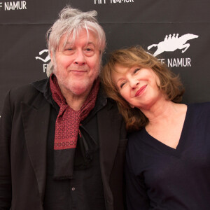 Arno et Nathalie Baye, partenaires dans le film Préjudice, lors de l'ouverture du 30e Festival International du Film francophone à Namur, le 2 octobre 2015.