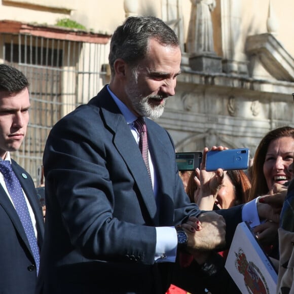 Le roi Felipe VI d'Espagne à son arrivée dans la municipalité de Écija. Le 6 février 2020  King Felipe attend the meeting with the municipal corporation of Ecija, 06 February 202006/02/2020 - Ecija